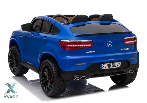 Auto na Akumulator Mercedes GLC 63S Dwuosobowy LED MP4 Niebieski Lakierowany