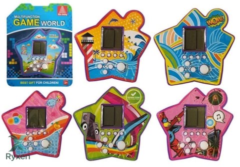 Gra Elektroniczna Kieszonkowa Tetris Gwiazdka Fioletowy
