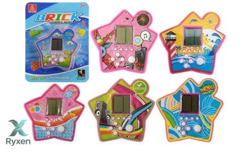 Gra Elektroniczna Kieszonkowa Tetris Gwiazdka Fioletowy