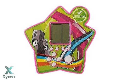 Gra Elektroniczna Kieszonkowa Tetris Gwiazdka Fioletowy