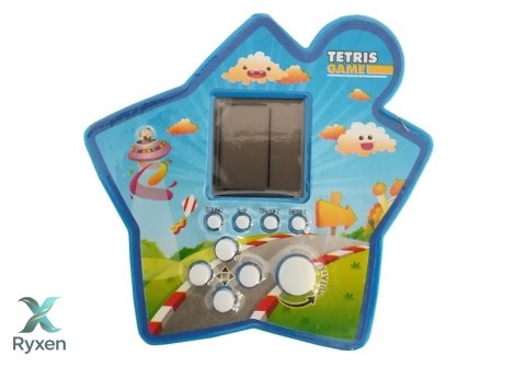 Gra Elektroniczna Kieszonkowa Tetris Gwiazdka Niebieski