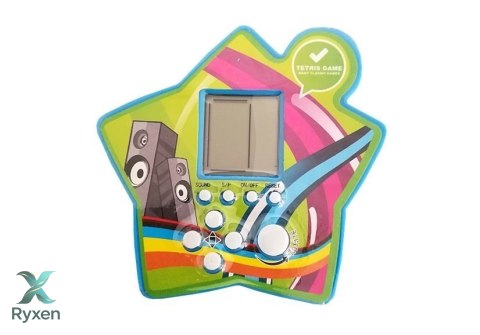 Gra Elektroniczna Kieszonkowa Tetris Gwiazdka Niebieski