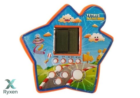 Gra Elektroniczna Kieszonkowa Tetris Gwiazdka Pomarańczowy