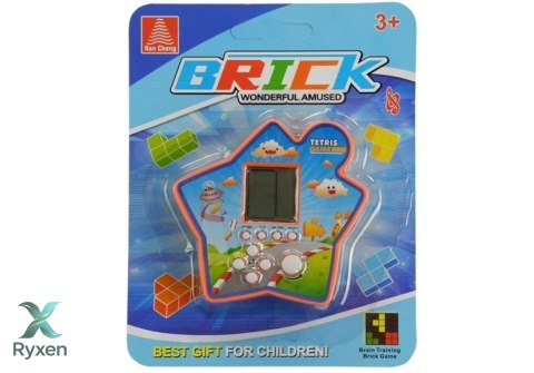 Gra Elektroniczna Kieszonkowa Tetris Gwiazdka Pomarańczowy
