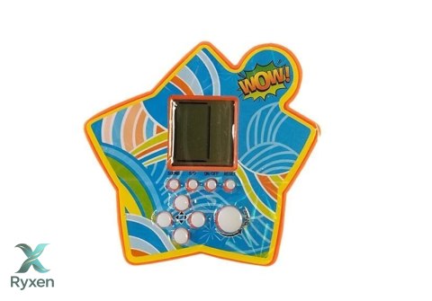 Gra Elektroniczna Kieszonkowa Tetris Gwiazdka Pomarańczowy