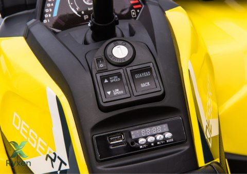 Quad na Akumulator XMX607 Dla Dzieci Światła LED MP3 Żółty