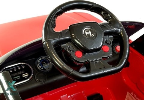 Auto Na Akumulator HL1638 Dla Dzieci Pilot MP3 Światło LED Czerwony