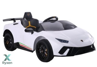 Auto na akumulator Lamborghini Huracan Pilot Światła LED MP3 Białe