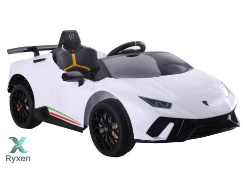 Auto na akumulator Lamborghini Huracan Pilot Światła LED MP3 Białe