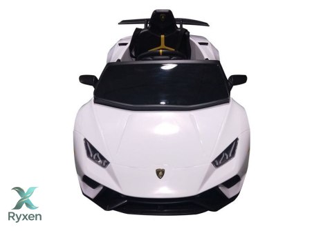 Auto na akumulator Lamborghini Huracan Pilot Światła LED MP3 Białe