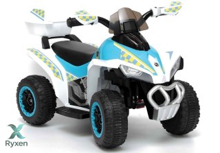 Quad na Akumulator GTS1188-A Światła LED Muzyka Schowek Biały Policyjny