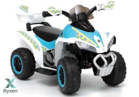 Quad na Akumulator GTS1188-A Światła LED Muzyka Schowek Biały Policyjny