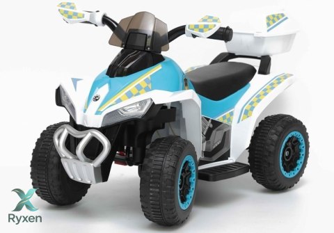 Quad na Akumulator GTS1188-A Światła LED Muzyka Schowek Biały Policyjny