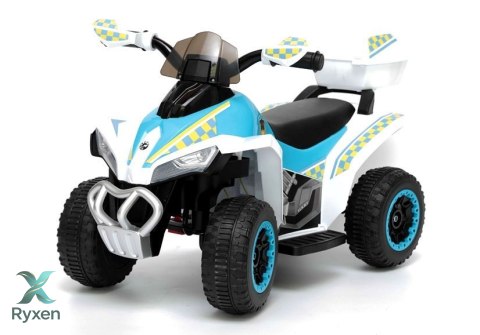 Quad na Akumulator GTS1188-A Światła LED Muzyka Schowek Biały Policyjny