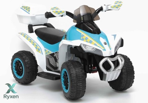 Quad na Akumulator GTS1188-A Światła LED Muzyka Schowek Biały Policyjny