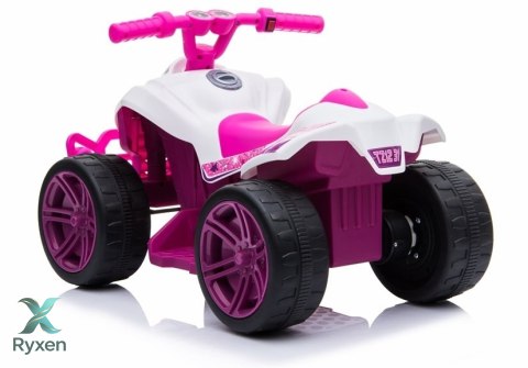 Quad na akumulator TR1805 Biało-różowy