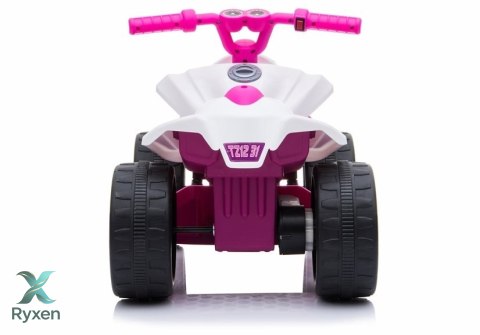 Quad na akumulator TR1805 Biało-różowy