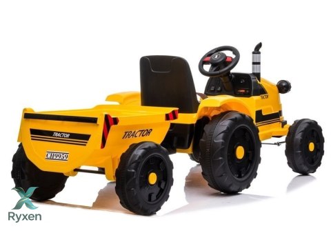 Traktor na Akumulator z Przyczepą CH9959 Światła LED Pilot Radio Żółty