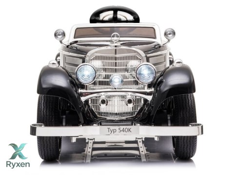 Auto Na Akumulator Mercedes 540K Klasyk Premium Światła LED MP3 Czarny