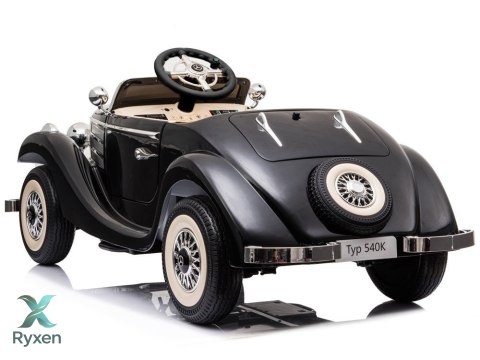 Auto Na Akumulator Mercedes 540K Klasyk Premium Światła LED MP3 Czarny