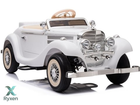 Auto Na Akumulator Mercedes Benz 540K Klasyk Premium Światła LED MP3 Biały