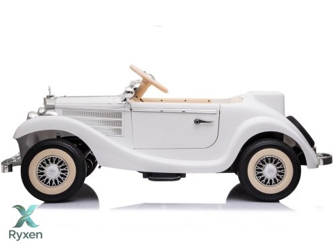 Auto Na Akumulator Mercedes Benz 540K Klasyk Premium Światła LED MP3 Biały