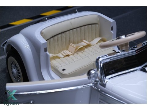 Auto Na Akumulator Mercedes Benz 540K Klasyk Premium Światła LED MP3 Biały