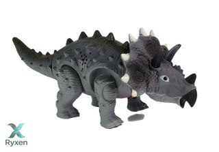 Dinozaur na Baterie Triceratops Szary