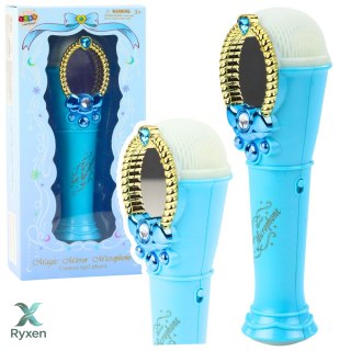 Magiczne Lustro Z Mikrofonem USB MP3 Światła Dźwięki Niebieski