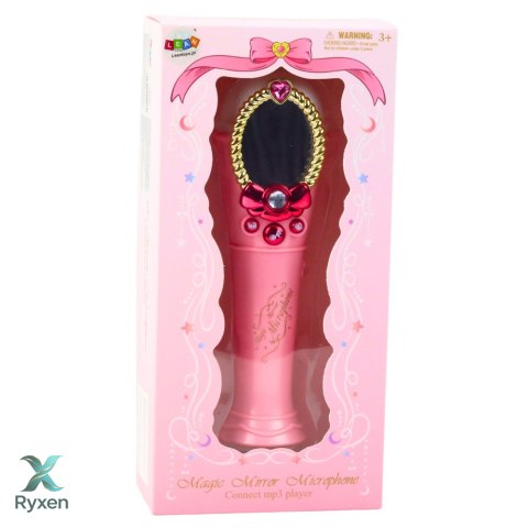 Magiczne Lustro Z Mikrofonem USB MP3 Światła Dźwięki Różowy