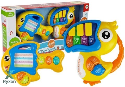 Pianinko i Gitara na Baterie Papuga Rybka
