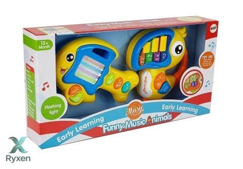 Pianinko i Gitara na Baterie Papuga Rybka