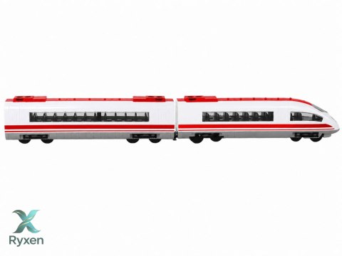 Pociąg Kolejka Zdalnie Sterowany 65 cm Światła R/C Biały