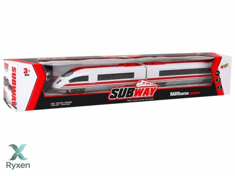 Pociąg Kolejka Zdalnie Sterowany 65 cm Światła R/C Biały