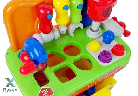 Warsztat Dla Niemowląt Zestaw Narzędzi Sorter z Dźwiękiem i Światłem