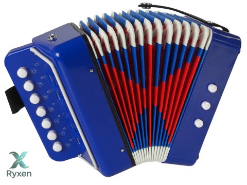 Akordeon Instrument Dla Małego Muzyka Niebieski