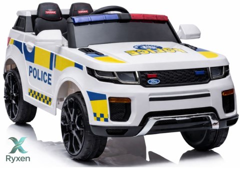 Auto Na Akumulator BBH-021 Światła LED Muzyka Pilot Policyjne Białe