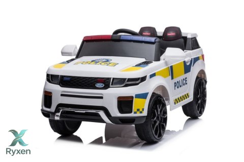 Auto Na Akumulator BBH-021 Światła LED Muzyka Pilot Policyjne Białe
