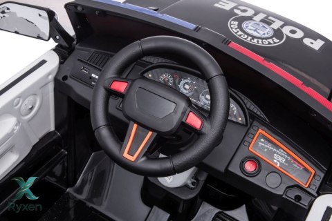 Auto Na Akumulator BBH-021 Światła LED Muzyka Pilot Policyjne Białe