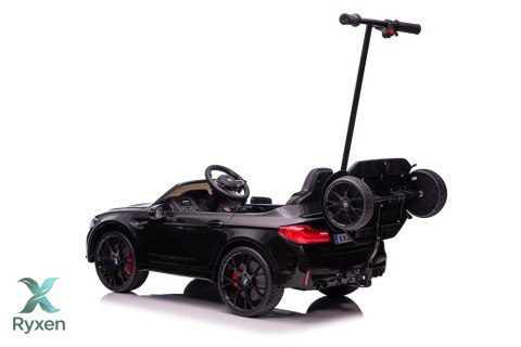 Auto Na Akumulator BMW M5 Z Platformą Dla Rodzica Czarne Lakierowane