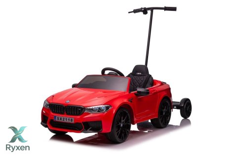 Auto Na Akumulator BMW M5 Z Platformą Dla Rodzica Czerwone Lakierowane