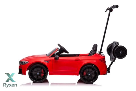 Auto Na Akumulator BMW M5 Z Platformą Dla Rodzica Czerwone Lakierowane