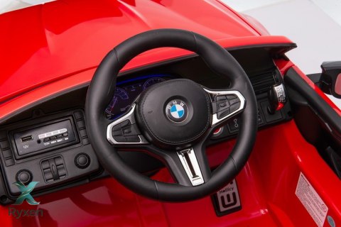 Auto Na Akumulator BMW M5 Z Platformą Dla Rodzica Czerwone Lakierowane