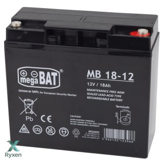 Akumulator Żelowy Mega Bat Do Auta Na Akumulator 12V18Ah
