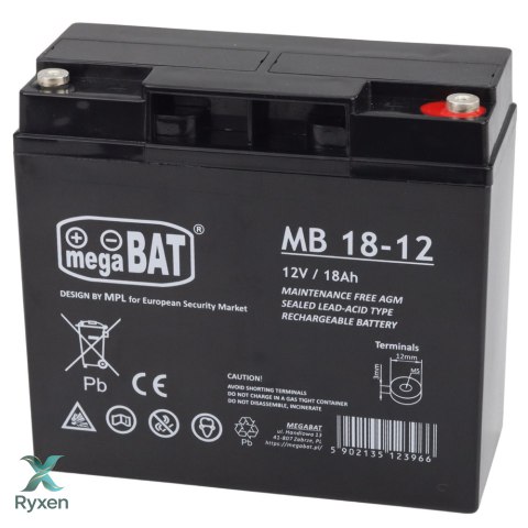 Akumulator Żelowy Mega Bat Do Auta Na Akumulator 12V18Ah