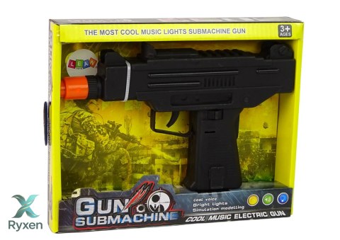 Pistolet Czarny Dla Dzieci Wibracje Dźwięk