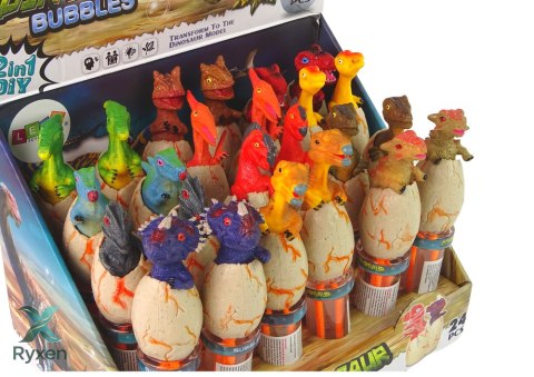 Bańki Mydlane Dinozaury 18 cm Różne Kolory