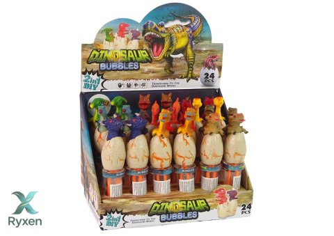 Bańki Mydlane Dinozaury 18 cm Różne Kolory