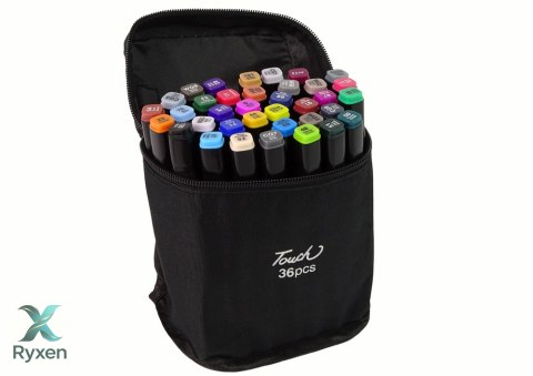 Zestaw Pisaków Markerów Touch PRO 36 SZT Torba Markery Alkoholowe