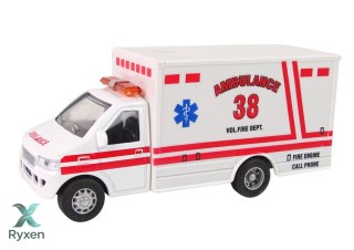 Auto Pojazd Ratunkowy Ambulans Napęd Frykcyjny 2 Kolory